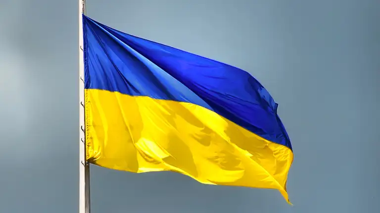 Ukraines flag.